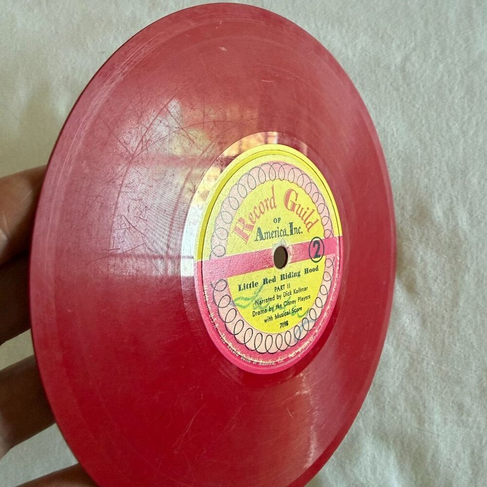 Vintage 1953 Down By The Station Record Guild Red 6.5in 78RPM Warren Gardner - Picture 7 of 10
